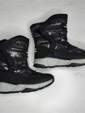 Hobibear Kids' Black Winter Rain & Snow Boots